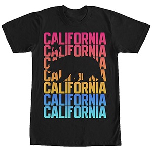 Men&#039;s California Bear 프린트 티셔츠 - Large
